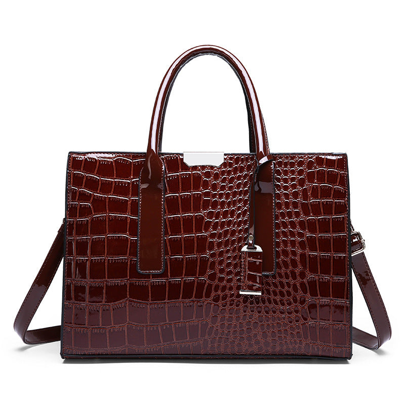 Single Shoulder Bag Embossed Large Capacity Messenger Bag