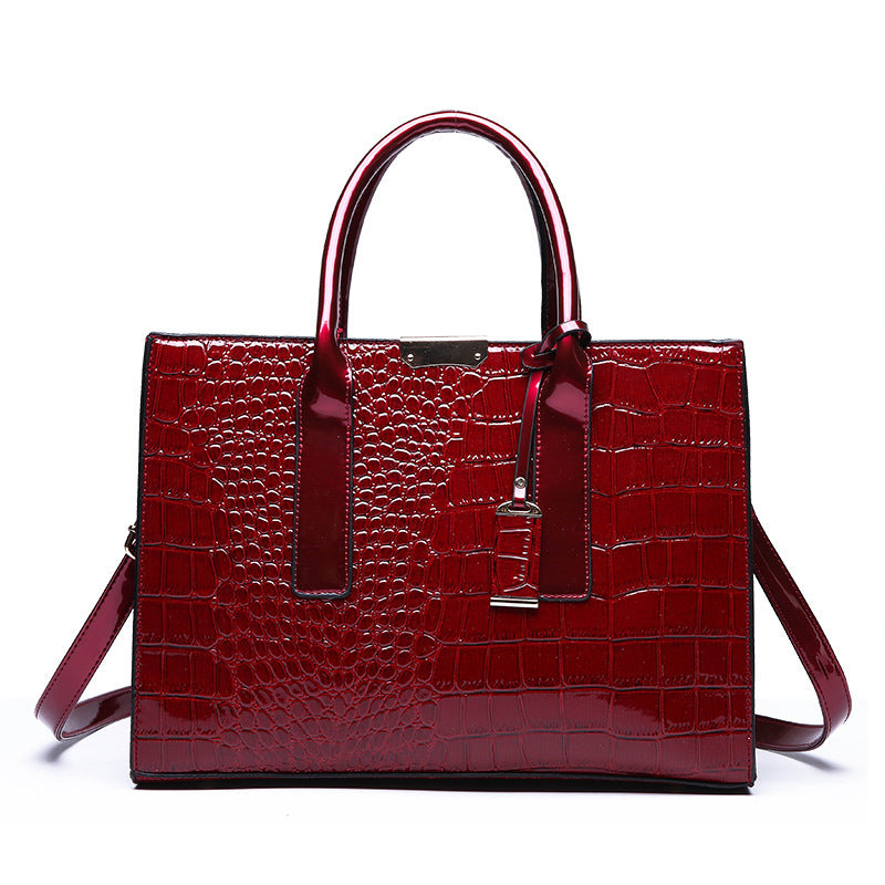Single Shoulder Bag Embossed Large Capacity Messenger Bag
