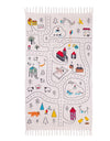 New Creative Children'S Canvas Tassel Game Mat