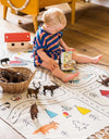 New Creative Children'S Canvas Tassel Game Mat