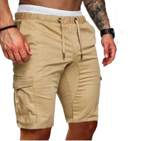 Men'S Solid Loose Casual Lace Up Shorts