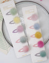 Children'S Hair Ball Hairpin Candy Color Mini Princess Hair Card Bangs Hair Accessories