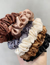 Ins Elegant French Satin Hair Tie Simple Basic Imitation Silk Hair Rope