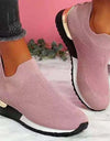Casual Round Toe Flat-heel Low-top Mesh Sneakers