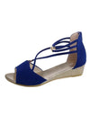 Summer New Sandals Fashion Korean Style Comfortable Strap Solid Color Fish Mouth Low Heel Sandals