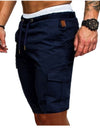 Men'S Solid Loose Casual Lace Up Shorts