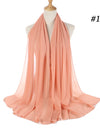 Pearl Chiffon Scarf Malaysia Bubble Chiffon Scarf Foreign Trade Scarf Chiffon Scarf