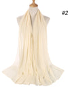 Pearl Chiffon Scarf Malaysia Bubble Chiffon Scarf Foreign Trade Scarf Chiffon Scarf