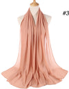 Pearl Chiffon Scarf Malaysia Bubble Chiffon Scarf Foreign Trade Scarf Chiffon Scarf
