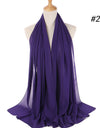 Pearl Chiffon Scarf Malaysia Bubble Chiffon Scarf Foreign Trade Scarf Chiffon Scarf