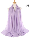 Pearl Chiffon Scarf Malaysia Bubble Chiffon Scarf Foreign Trade Scarf Chiffon Scarf