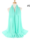 Pearl Chiffon Scarf Malaysia Bubble Chiffon Scarf Foreign Trade Scarf Chiffon Scarf