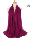 Pearl Chiffon Scarf Malaysia Bubble Chiffon Scarf Foreign Trade Scarf Chiffon Scarf