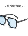 Square Double Beam Sunglasses Men And Women Retro Personality