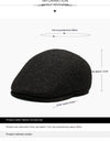 Outdoor Cycling Warm Short Brim Beret Middle-aged And Elderly Men Ear Protection Advance Hats