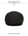 Outdoor Cycling Warm Short Brim Beret Middle-aged And Elderly Men Ear Protection Advance Hats
