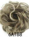 New Trendy Design Women Wavy Curly Messy Hair Bun Synthetic