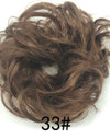 New Trendy Design Women Wavy Curly Messy Hair Bun Synthetic