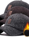 Men's Middle-aged And Elderly Woolen Baseball Caps