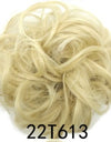 New Trendy Design Women Wavy Curly Messy Hair Bun Synthetic
