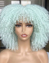 Small Curly Hair Rose Mesh Synthetic Headgear