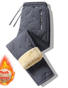 Winter Sweatwear Men Plush Thick Fleece Sweatpant Lambswool Thermal Trousers Casual Pants Waterproof Windproof Warm Cotton Pants