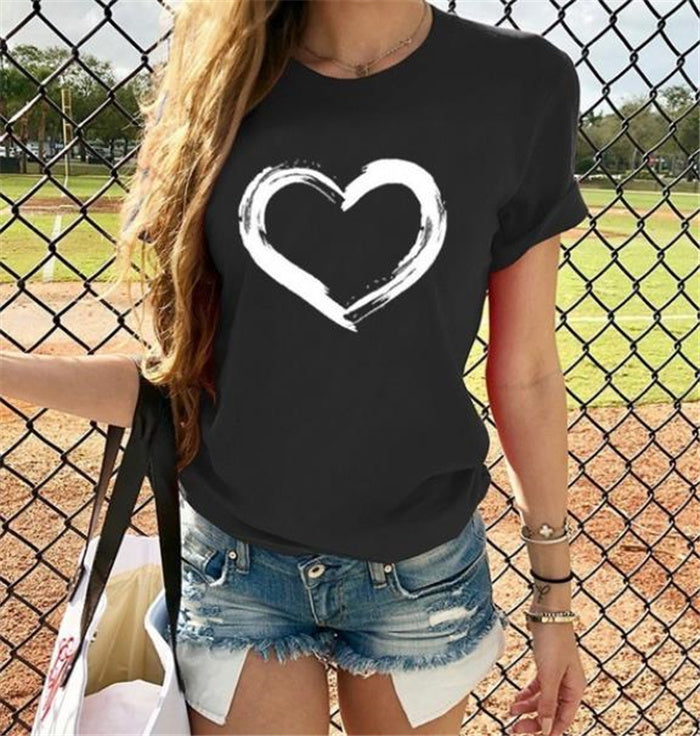Women's short sleeve T-shirt top