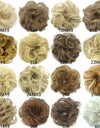 New Trendy Design Women Wavy Curly Messy Hair Bun Synthetic