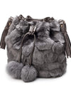 Leopard bucket bag