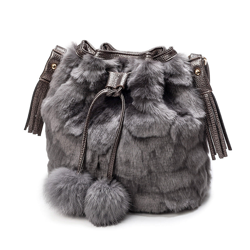 Leopard bucket bag