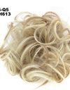 New Trendy Design Women Wavy Curly Messy Hair Bun Synthetic