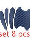 4pcs Set Of Door Stickers Carbon Fiber Scratch-resistant Car Handle Stickers
