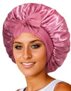 New Silk Bonnet For Sleeping Women Satin Bonnet Hair Bonnet Night Sleep Cap Scarf Wrap For Curly Hair With Tie Band For Curly Hair