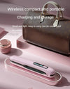 Wireless Hair Straightener Flat Iron Mini 2 IN 1 Roller USB 5000mAh Max 200 Degree Portable Cordless Curler 4 Levels Dry And Wet Uses