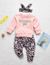 Baby Girl Pink Leopard Patterned Pants