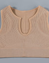Sports Underwear Women's Fitness Running Shockproof Yoga Vest Deep U
