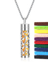 316L Stainless Steel Aromatic Perfume Oil Essential Oil Diffuser Pendant Necklace