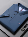 Polo Shirt Men's Summer Lapel Short-sleeved T-shirt Trendy Summer Top Lightweight Casual Collared