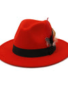 Autumn And Winter New Black Woolen Top Hat