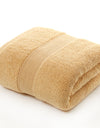 Cotton thickened plain colored bath towel