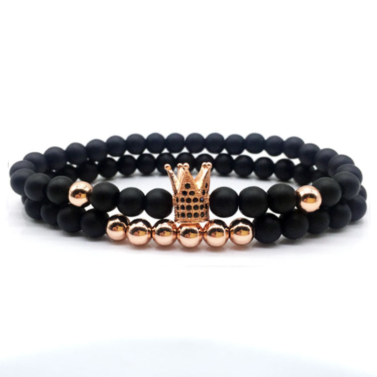 Micro Zircon Crown Bracelet Couple Bracelet