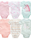 6-piece baby jumpsuit new short-sleeved baby clothes