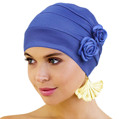 Ethnic Headscarf Chemotherapy Two Flower Headgear