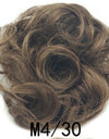 New Trendy Design Women Wavy Curly Messy Hair Bun Synthetic