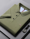 Polo Shirt Men's Summer Lapel Short-sleeved T-shirt Trendy Summer Top Lightweight Casual Collared