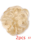 Europe, Japan, and South Korea popular hair bun fluffy natural drawstring curly hair ball head hair ring hair set female hair accessories chemical fiber hair