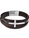 Multilayer leather bracelet