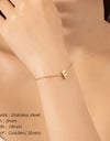26 Letters Fashion Personality Stainless Steel Letter Bracelet
