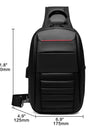 USB Charging Design Chest Bag Waterproof Messenger Bag