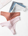 Women's Threaded Cotton Fashionable Simple Underwear Breathable And Comfortable